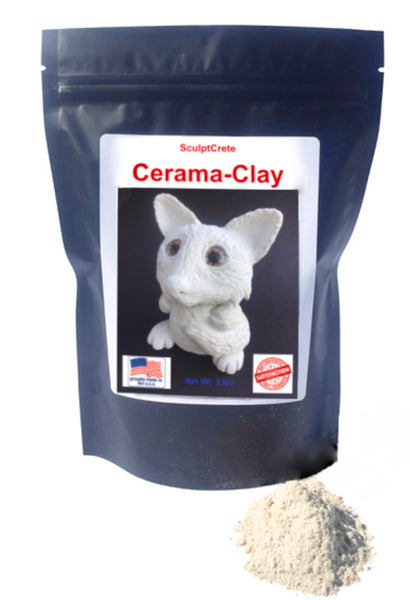 SculptCrete 3 lb. Cerama Clay Mix with Clay Pile Sample