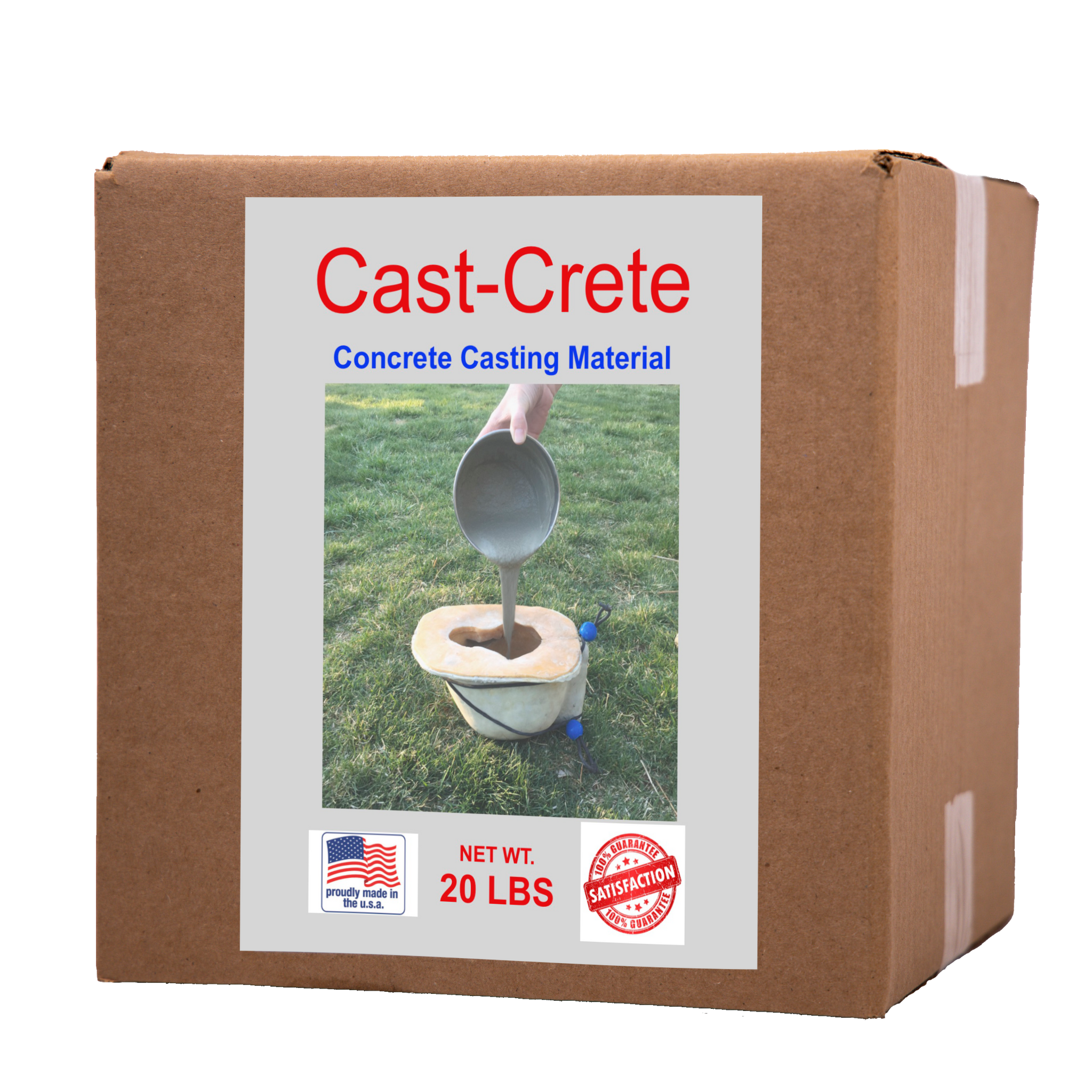 Cast-Crete 20 LBS Concrete Casting Mix Fast Setting
